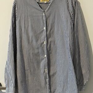 French Boutique Striped Blouse – Deauville Paris Style Top M